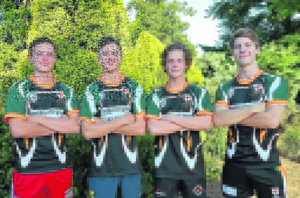 MEMORABLE EXPERIENCE: Singleton lads Luke Rees, Max Stafford , Sam Harris and Daniel Malloy, who were a part of the NSW Country Cockatoos Junior Rugby Union  side that toured South Africa.