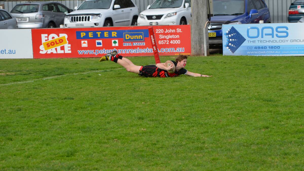 Lachlan Charnock scored the Bulls second try.