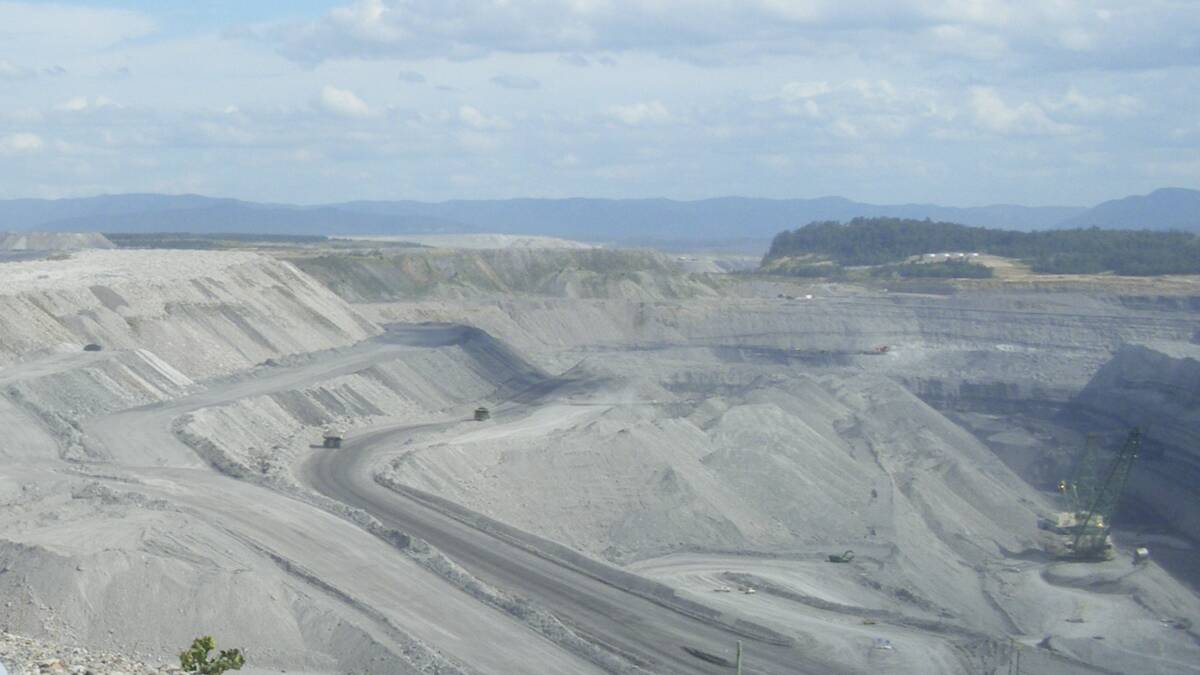 Warkworth open cut coal mine.