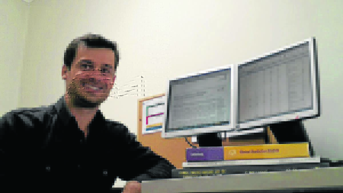 MEDICAL RESEARCH: Former Singleton resident Chris Williams who is now a research fellow at Newcastle’s Hunter Medical Research Institute. 