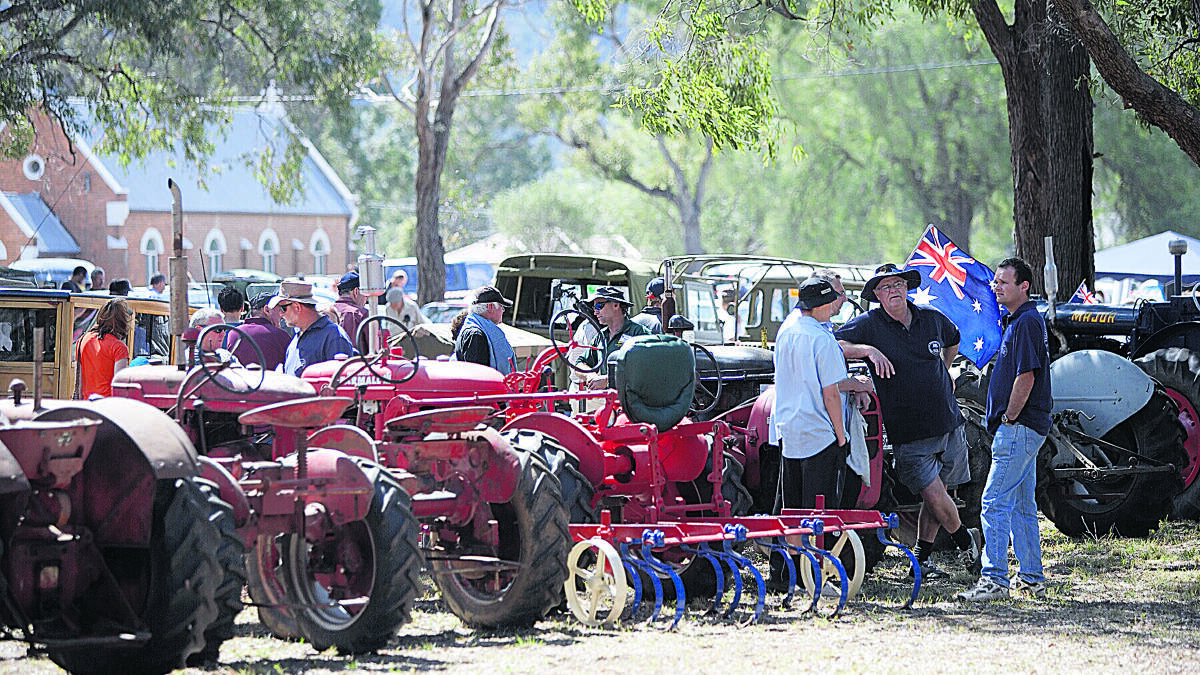 PLENTY TO DO:  Part of the historic machinery display at last year’s Broke Fair.