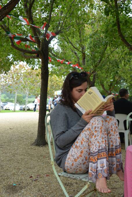 PEACEFUL ESCAPE: Irene Ais enjoys a book. 