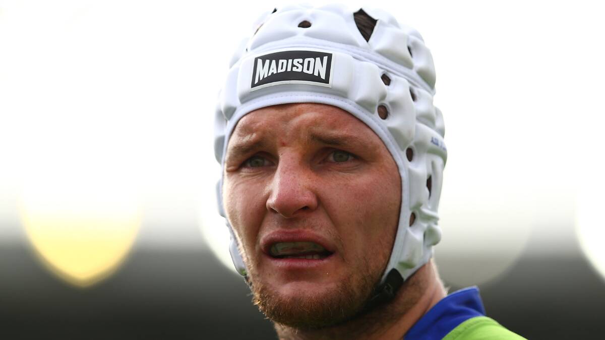 Raiders captain Jarrod Croker looks on during the round 26 NRL match between the Parramatta Eels and the Canberra Raiders at Pirtek Stadium on September 6, 2015 in Sydney, Australia. Pic: Renee McKay/Getty Images