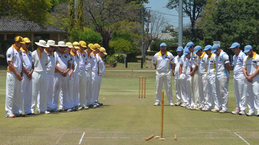 FITTING TRIBUTE: Singleton District Cricket Association honoured fallen Test cricketer Phil Hughes during Saturday's round.