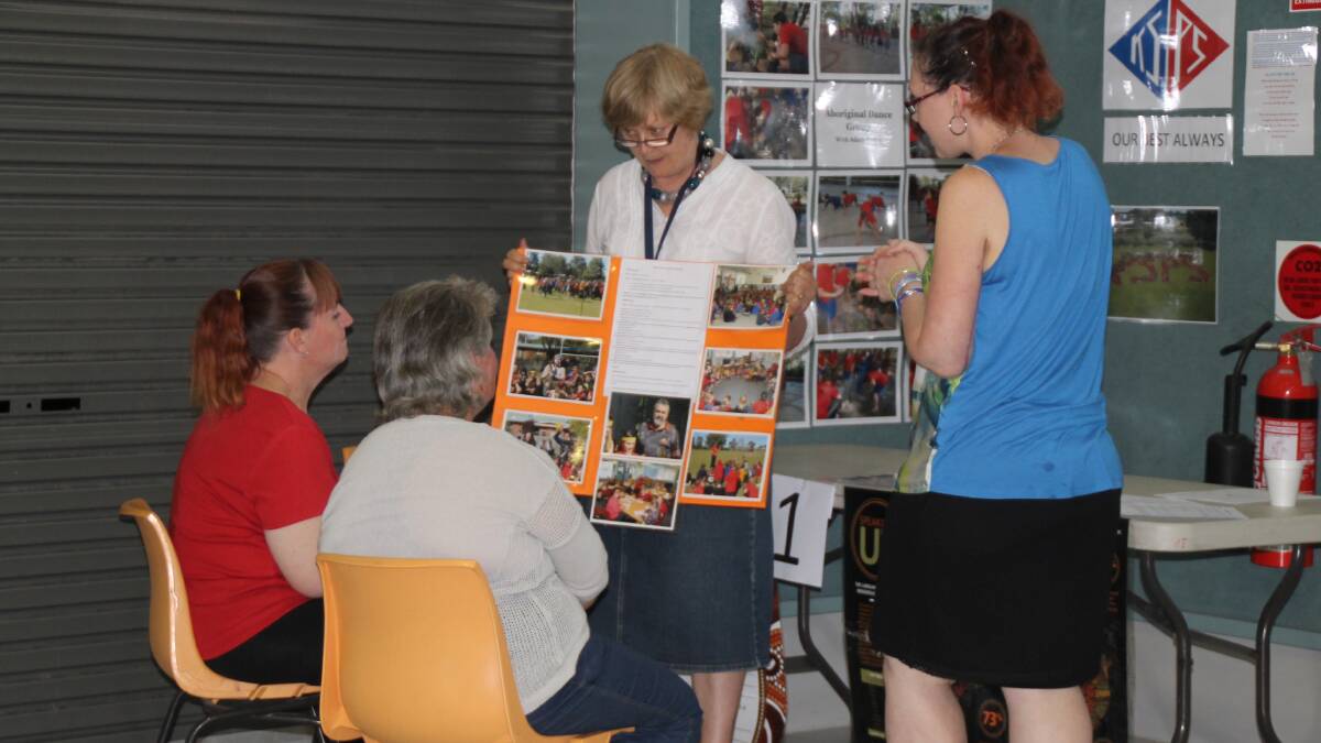 EDUCATIONAL: Rebecca Collins and Rosemary Forrest had the opportunity to showcase NAIDOC initiatives.