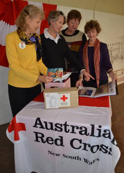 Red Cross members Susan Ginns, Margaret Edwards, Linda Frazer and Dorothy Kingdom.