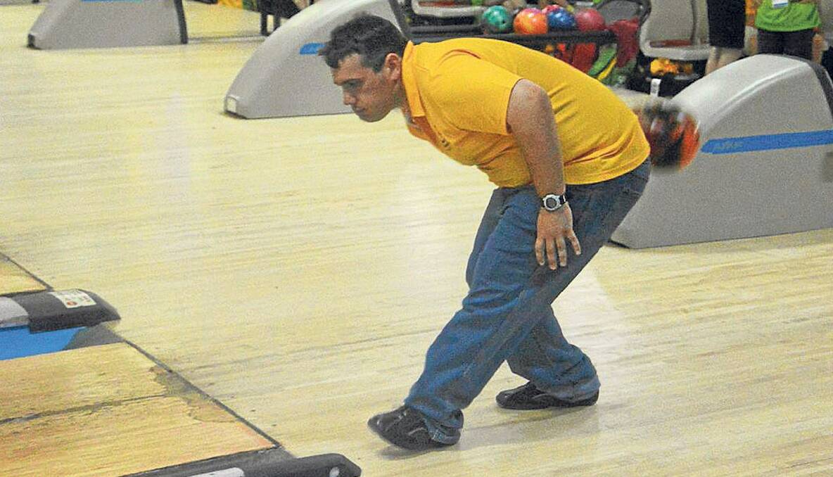 PERFECTING TECHNIQUE: Matthew Bell was one of Australia’s bowlers perfecting their technique ahead of this week’s Special Olympics. 