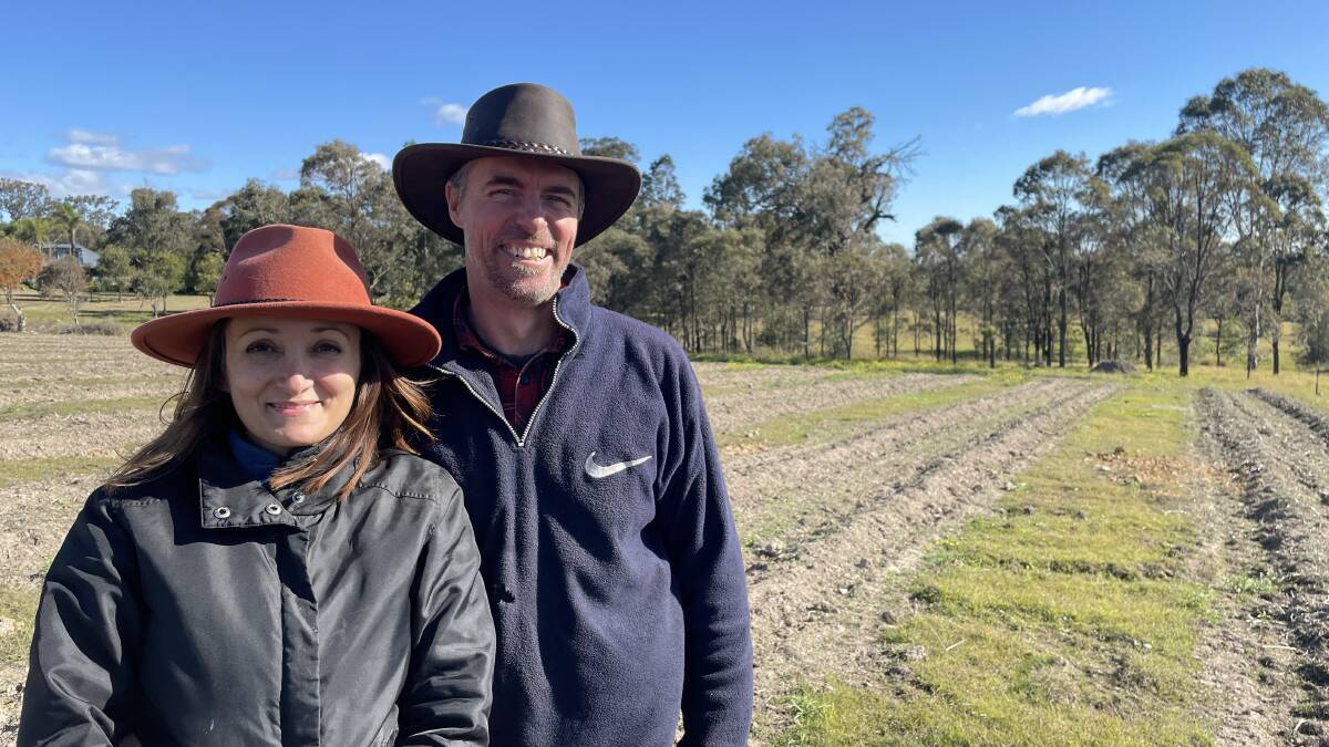 FARM LIFE: Karen and Marty are looking forward to their first lavender harvest in late 2022. Picture: Mathew Perry