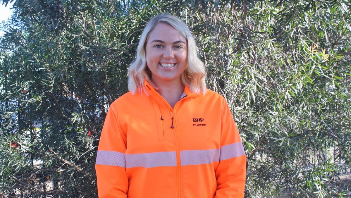 EXCEPTIONAL: Mt Arthur Coal employee Phoebe Thomas (pictured) was named Exceptional Young Woman in Australian Resources for 2021. Picture: BHP
