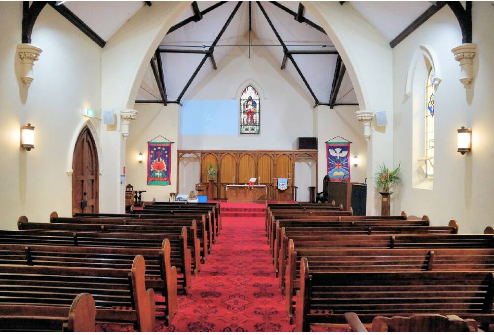The interior of St Andrews Uniting Church.
