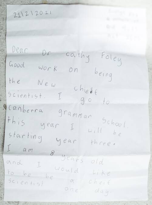 Evelyn's letter to Dr Foley.