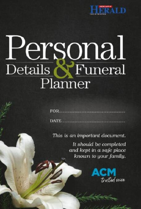 Personal Details & Funeral Planner