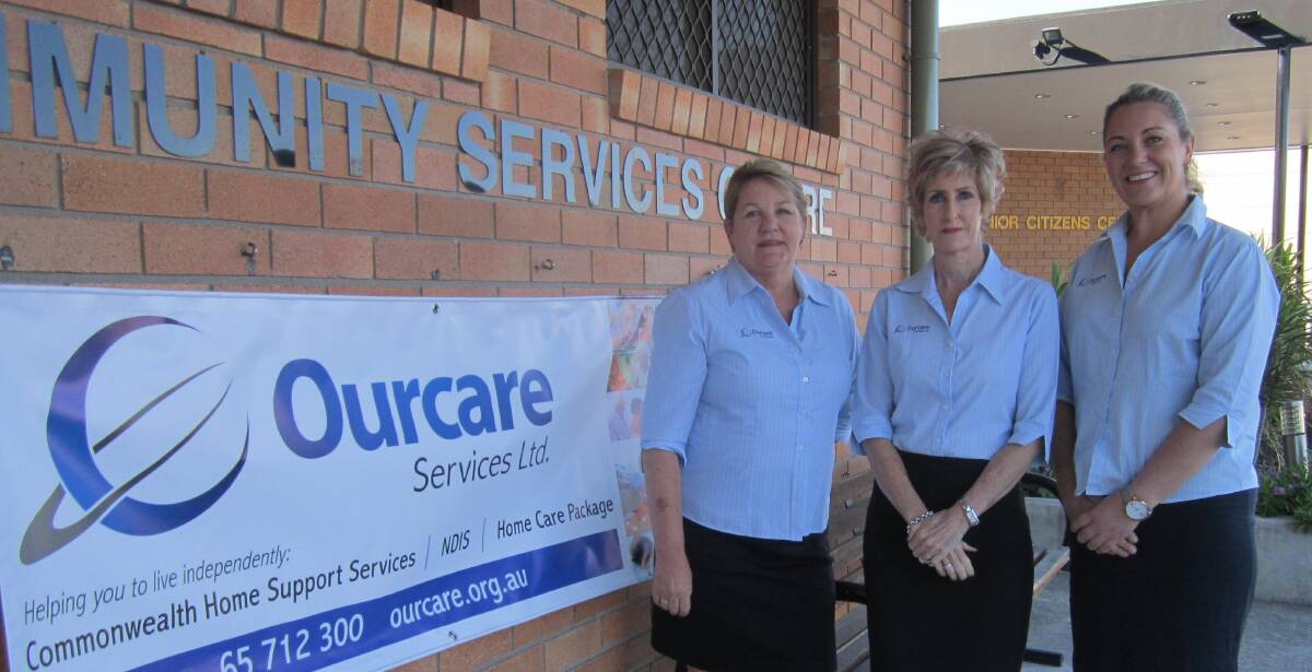 Ourcare Services team: Lesleigh Adie – CEO, Kathy Nelson – Operations Officer and Meghan Canham – Project Co ordinator