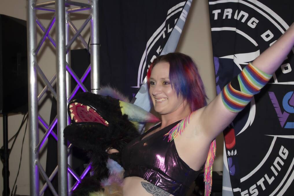 Current WSD womens Champion The Dragon trainer Mystic Jessie who will take on the viking Freya Fury. Photo supplied.