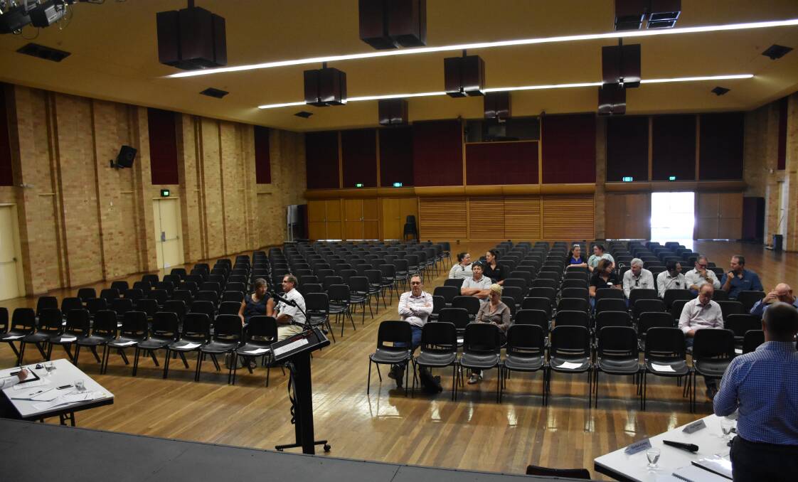 Singleton Civic Centre had plenty of spare seats available for the Planning Assessment Commission meeting for Hunter Valley Operations South Modification 5.