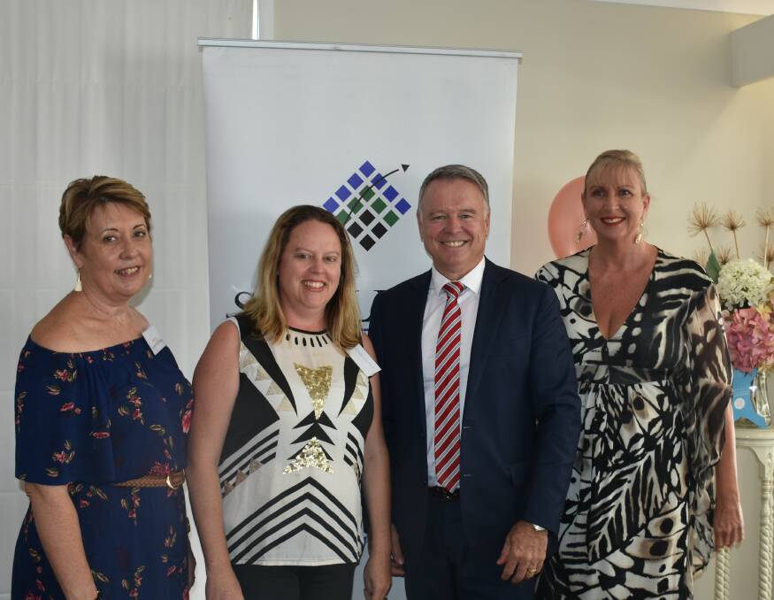 2019: Sue Gilroy, Michelle Crawford, Joel Fitzgibbon (Federal Member for the Upper Hunter) and Deanne Hobday at last year's International Women's Day event.