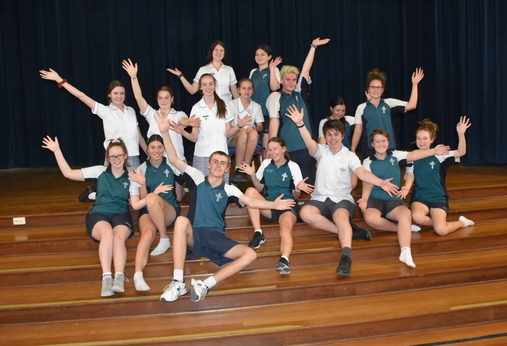 READY: Drama students at St Catherine's Catholic College in rehearsal mode for their upcoming play Ultimate Decisions 
