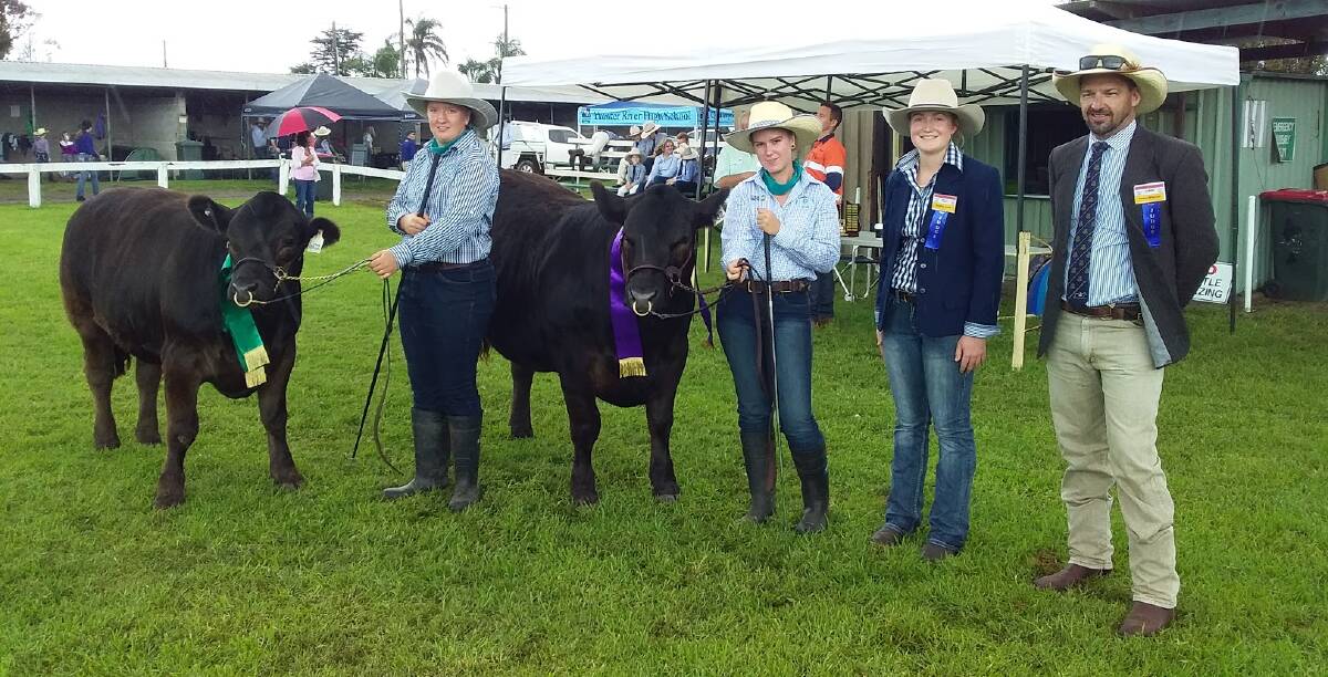 St. Catherine's College took out Champion and Reserve Champion Trade Exhibits, Amelia Sternbeck, Matilda-Jane Sternbeck with judges Sophie Inder and Adam McCrae.