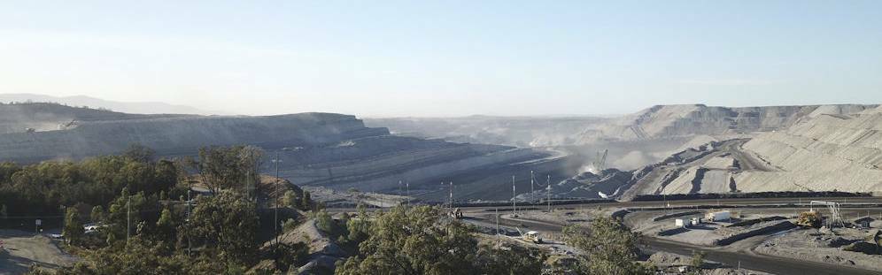 Open cut coal mine. Photo Wayne Riley.