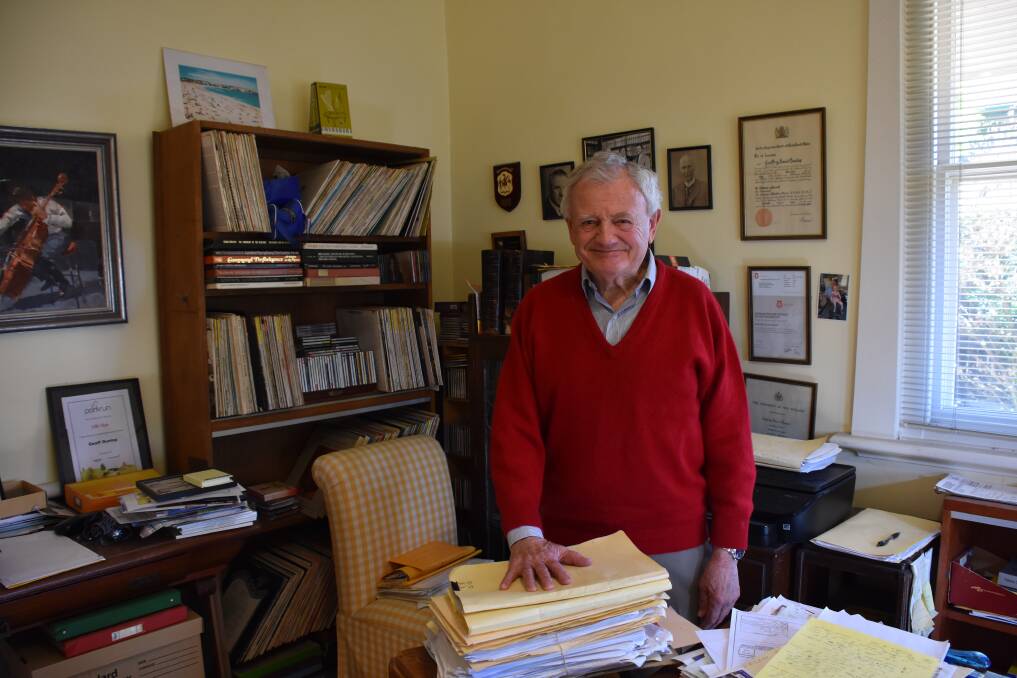 PACKING UP: Geoff Dunlop is busy clearing out his office now he no longer is a practicing solicitor in Singleton.