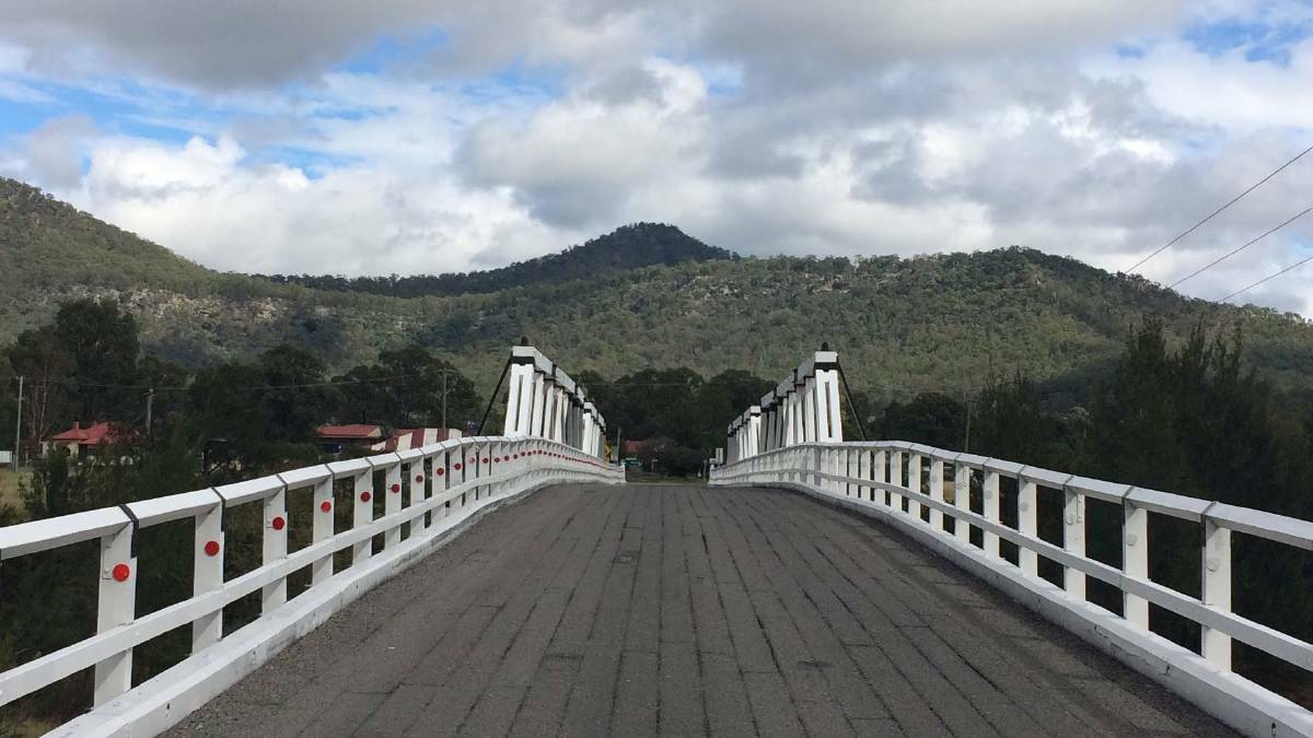 The iconic Bulga bridge over Wollombii Brook