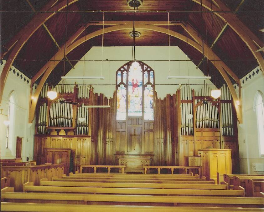 The Leggo pipe organ in its original home at the Methodist Church in Singleton. Photos: Trevor Bunning.