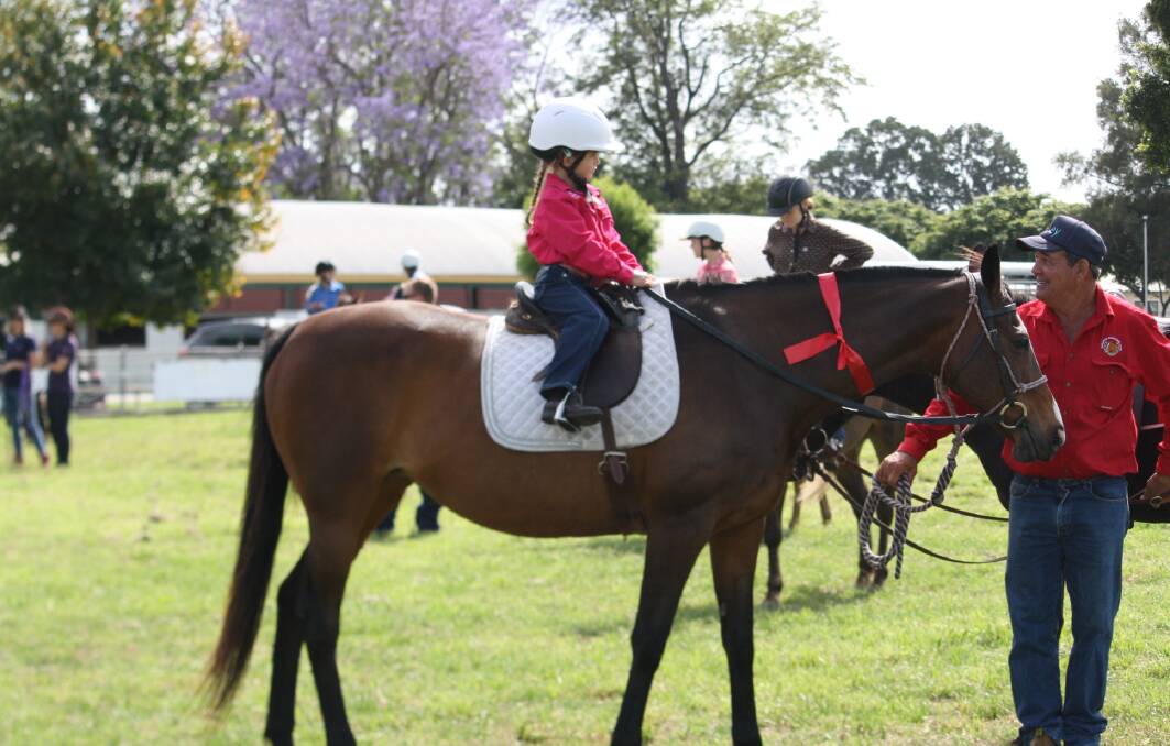 President Robbie George and Grand daughter Khloe FitzGerald 3rd generation Singleton Gymkhana member. Photos supplied.
