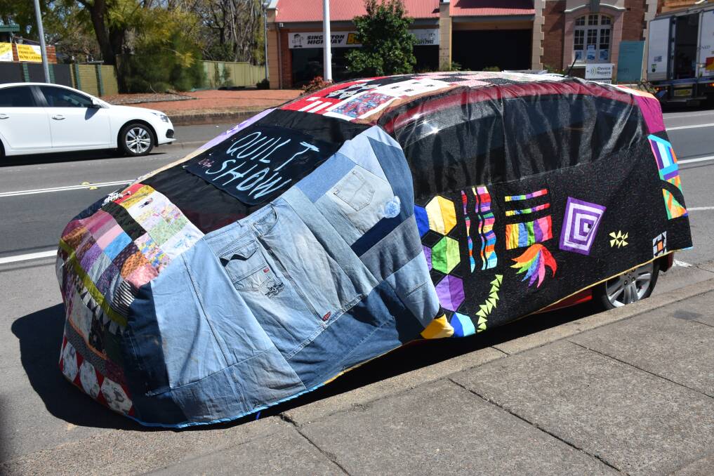 Car quilt on view again