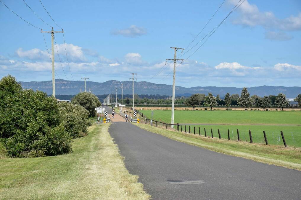 GREEN PASTURES: The Mailrun route passes through Glendon providing riders with a chance to view prime Hunter River flats.Photo supplied.