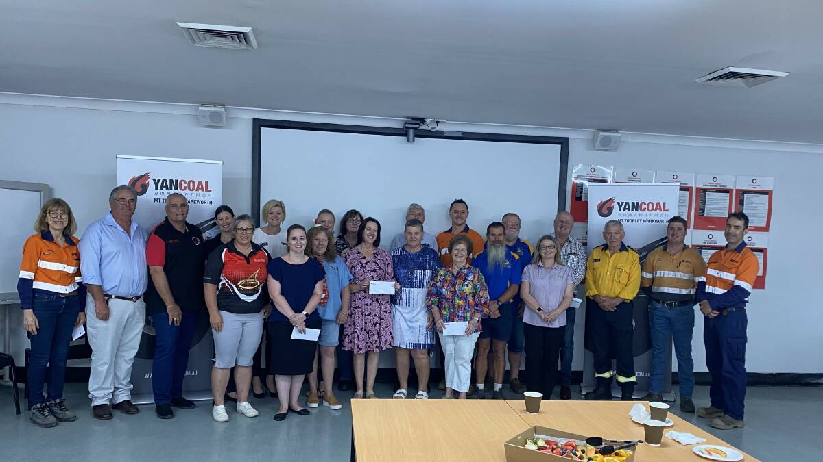 Mount Thorley Warkworth (MTW) has granted over $115,000 in funding to be shared across nineteen local community organisations in 2024.Picture supplied