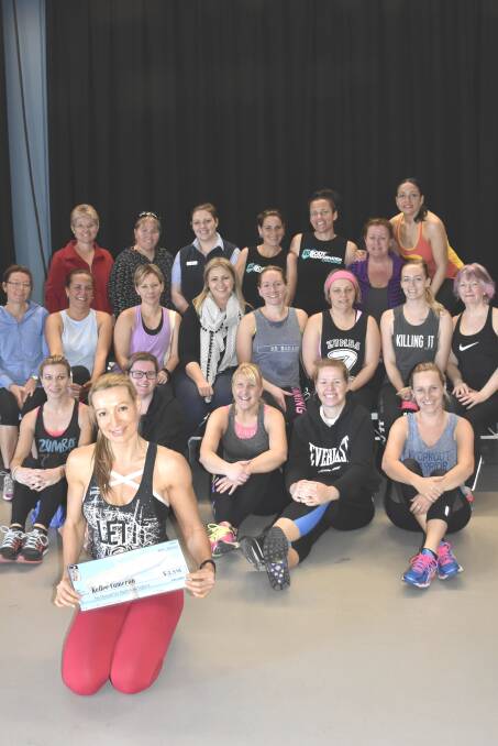 GREAT SUPPORT: Kellee Cameron with some of the members of her Singleton Zumba group.