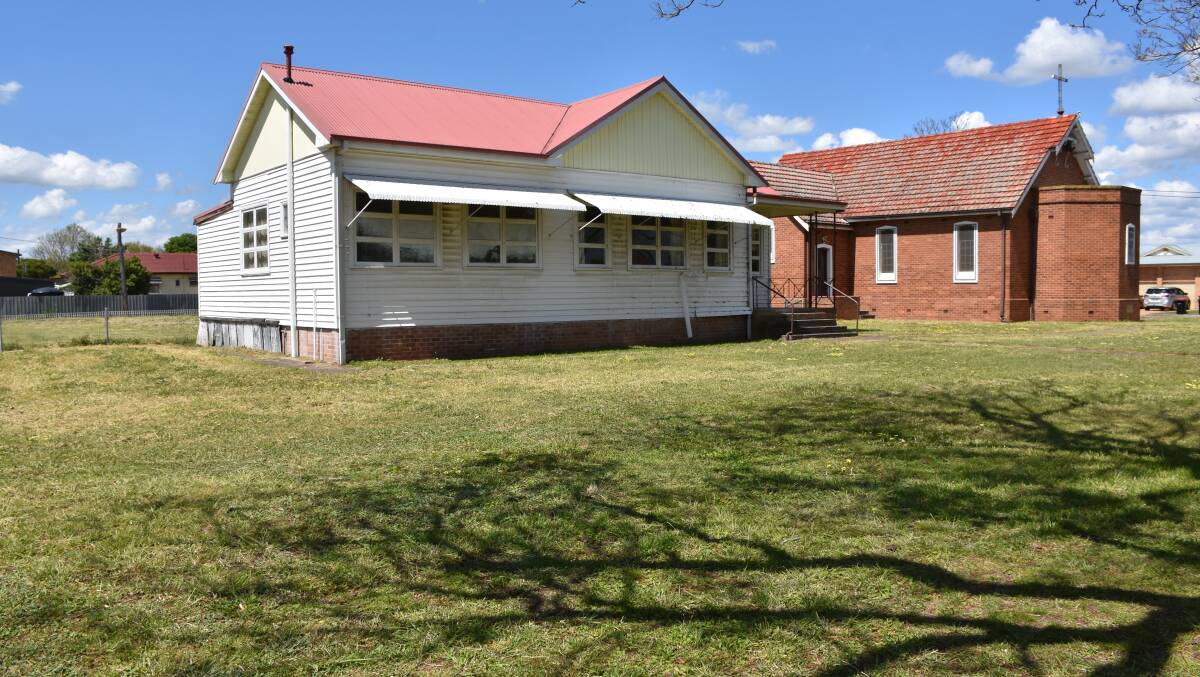 The former St Luke's Anglican church and hall will be removed to make way for 12 units.