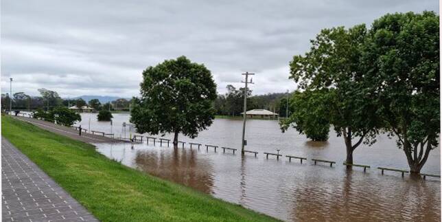 Cook Park was inundated from the floodwaters causing headaches for the start of the seniors' cricket season.