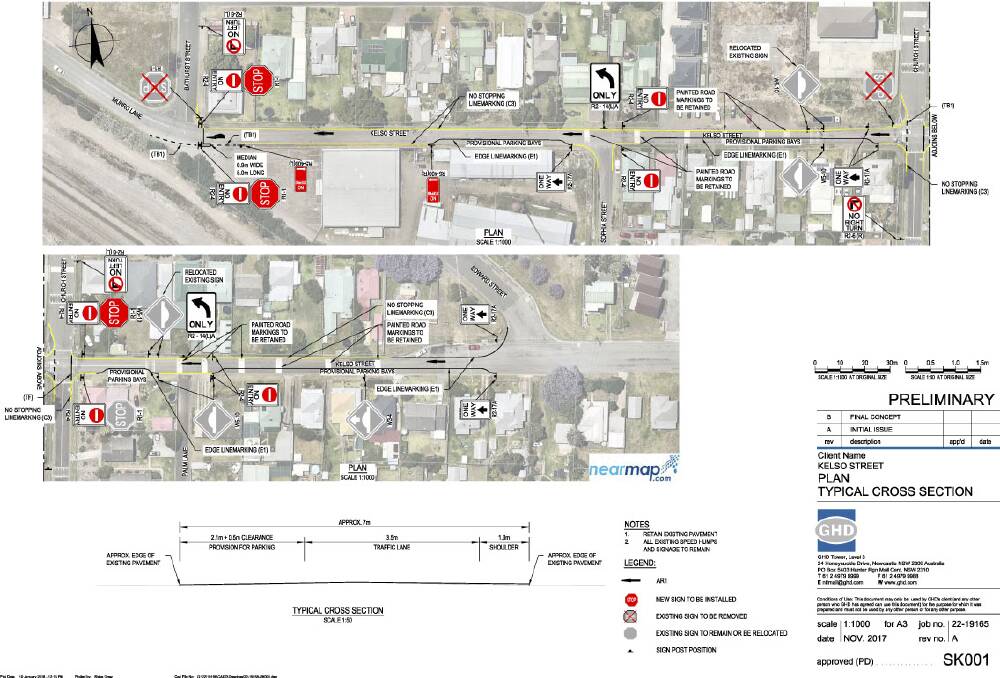 Proposal to make a section of Kelso Street one-way