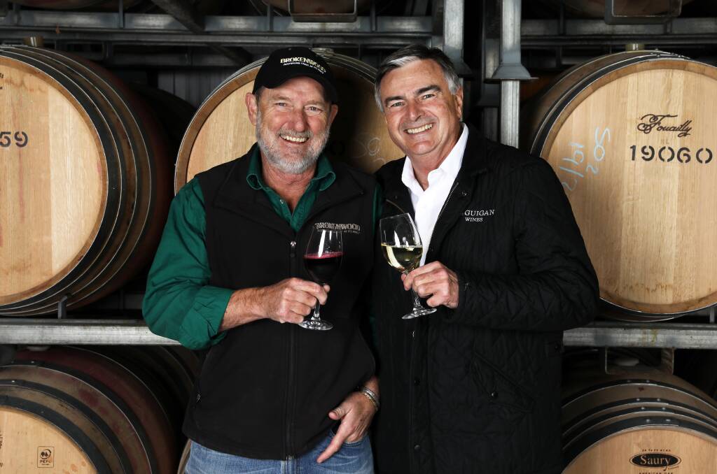 Iain Riggs and Neil McGuigan two very happy winemakers after their respective wine brands in London.