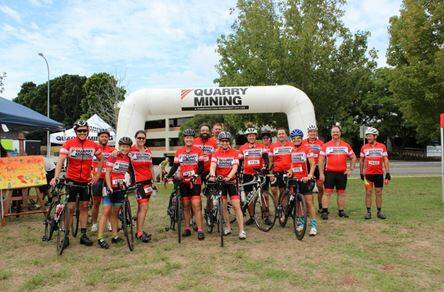 2019 Mailrun Charity ride attracted 467 riders and raised $41,942 for Singleton Family Support. Major sponsor once agian is Quarry Mining. Photo supplied.