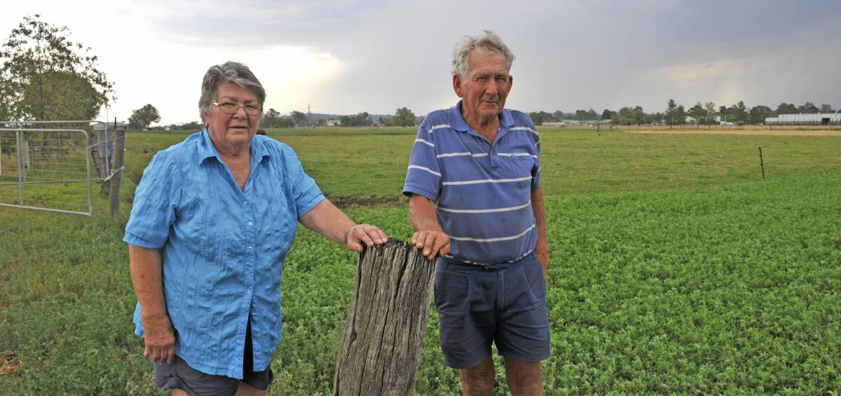 WRONG WAY: Clare and Maurice Butler are dismayed at the RMS's preferred option for the Singleton bypass. They say it could result in more not less traffic accidents.