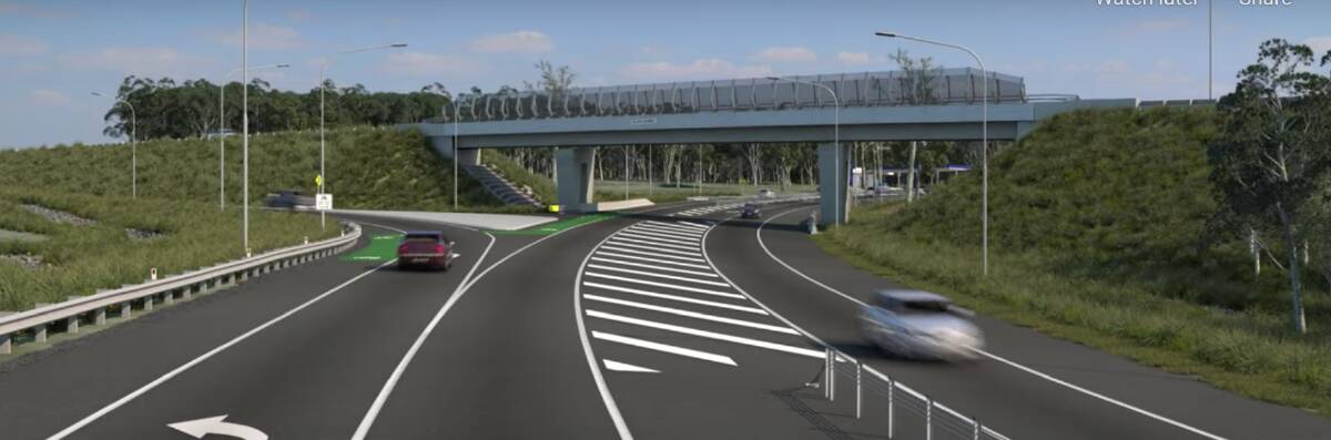 Artist impression of flyover at Golden and NEH intersection. Photo supplied.