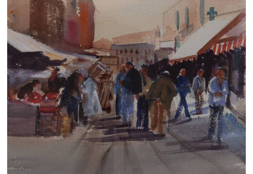 BOLD: Market Day by Marcia Rea (2nd Watercolour)