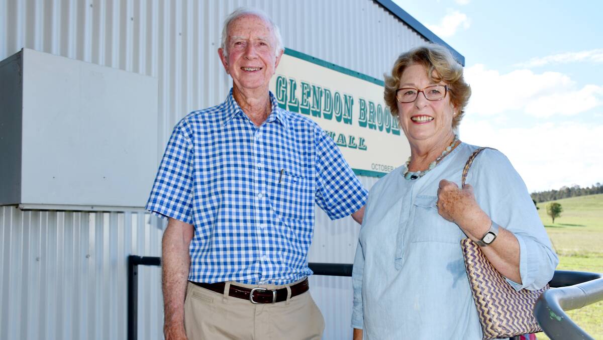 FAREWELL: John and Anne Drinan who are moving from Glendon Brook to Bonny Hills on the Mid North Coast.