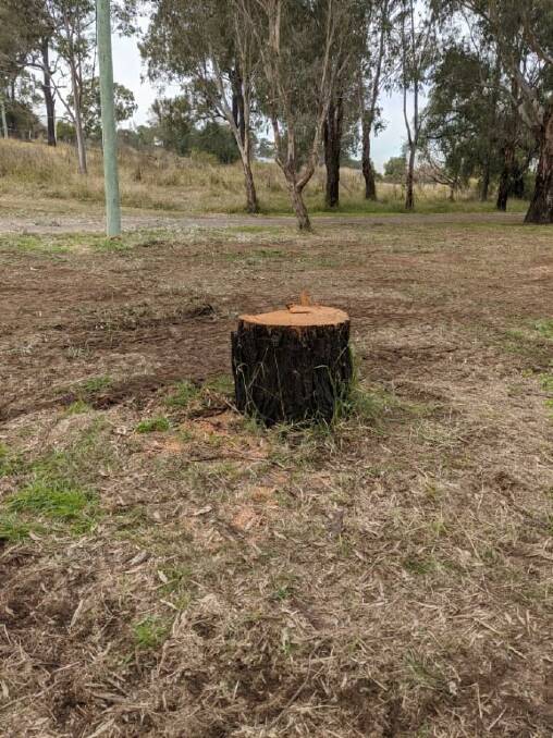 Only a stump left