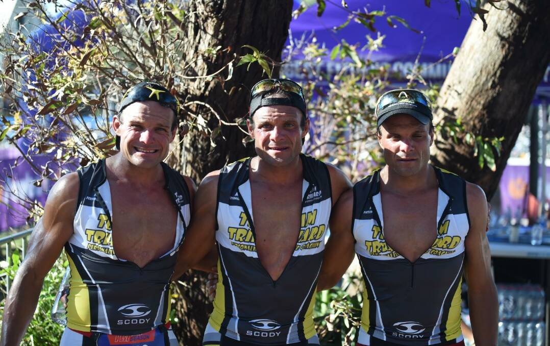 The Ironman triplets Ben, Jake and Sam Russell- originally all from Branxton and former first grade rugby league players with the Greta Branxton Colts and Cessnock Goannas.
