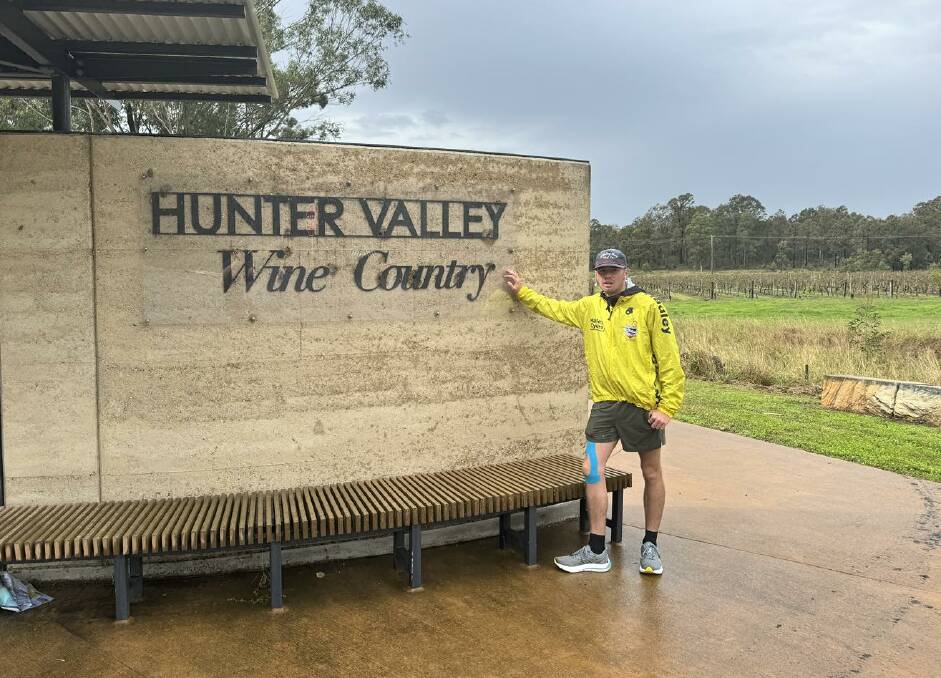 Sixteen year-old Ted Chick is running from Sydney to Armidale raising funds for Win the Day Charity. Picture supplied