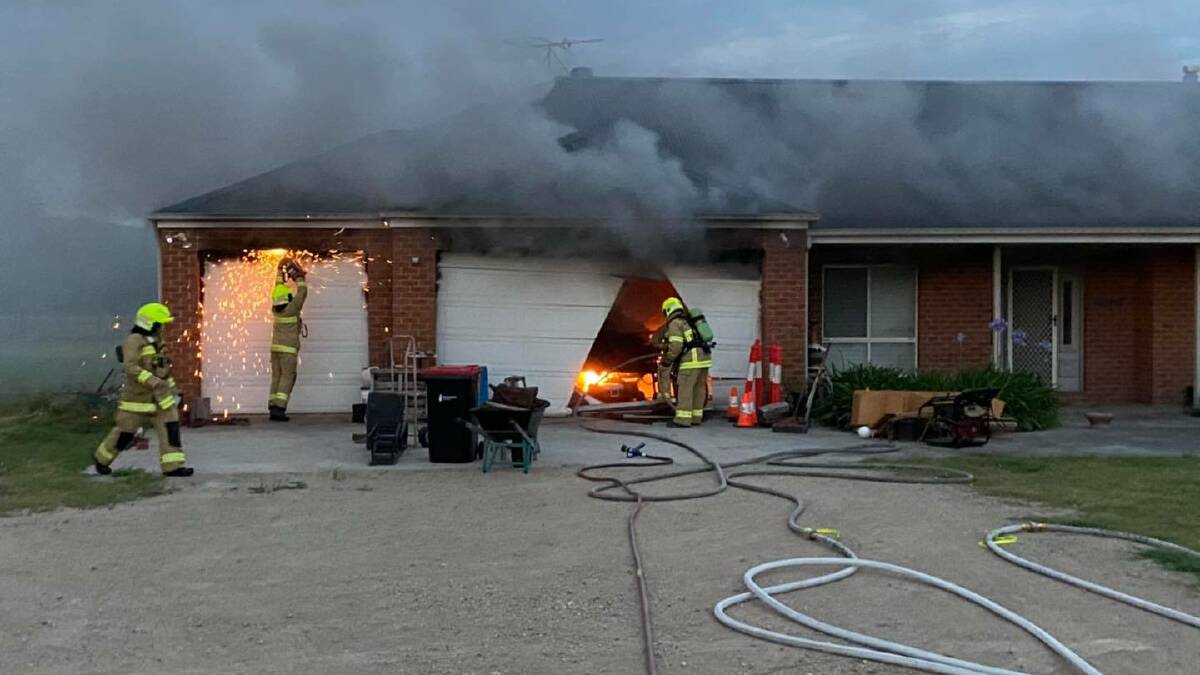 House fire at Long Point. Photo: Singleton Fire & Rescue