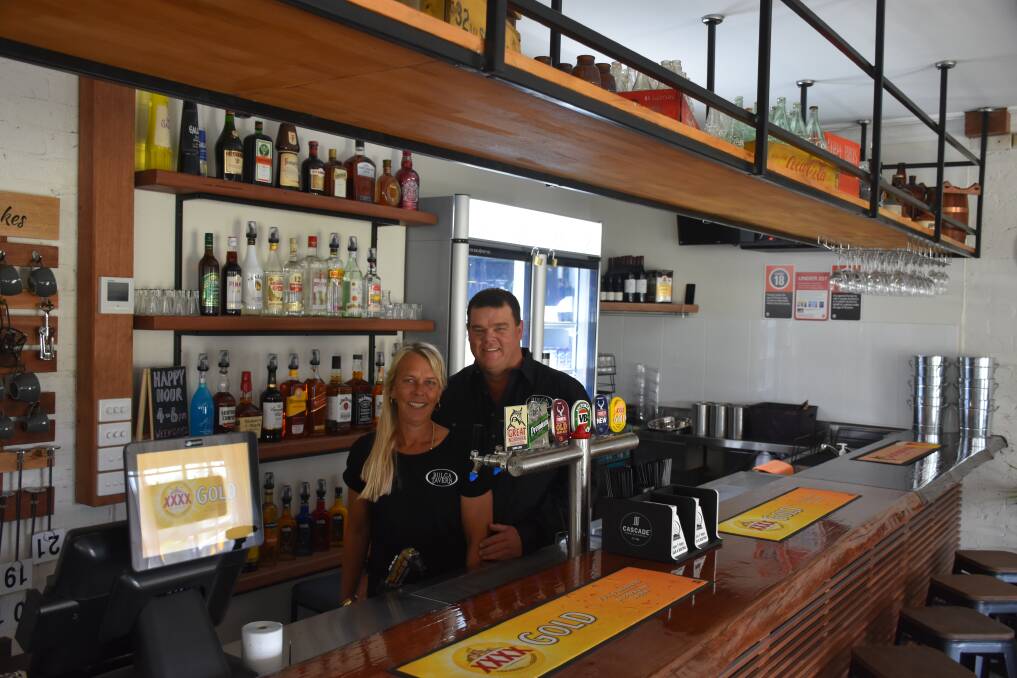 NEW VENTURE: Lee William and Warren Welsh were ready for the opening on Saturday of the completely refurbished Bulga Tavern.