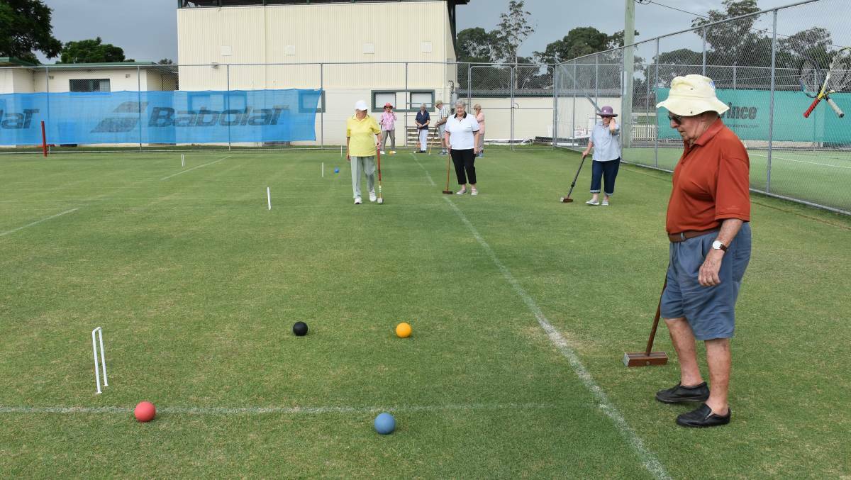 Croquet players back in action
