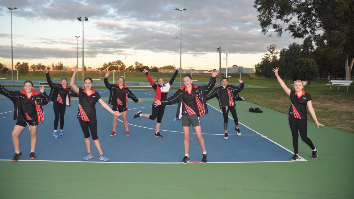 RARING TO GO: Singleton Netball Association's under-13 representative squad wasted no time to start training at Rose Point Park this week.