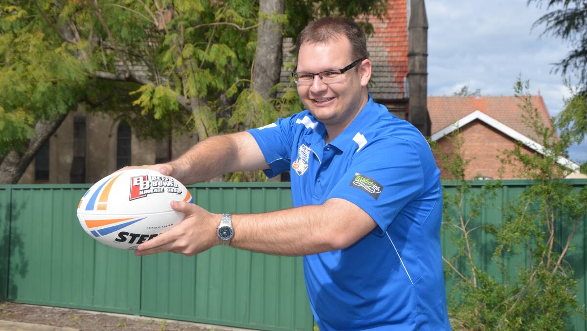 ON THE BALL: 2016 A-Plus Contracting Hunter Valley Mining Charity Rugby League Knockout organiser Danny Eather.