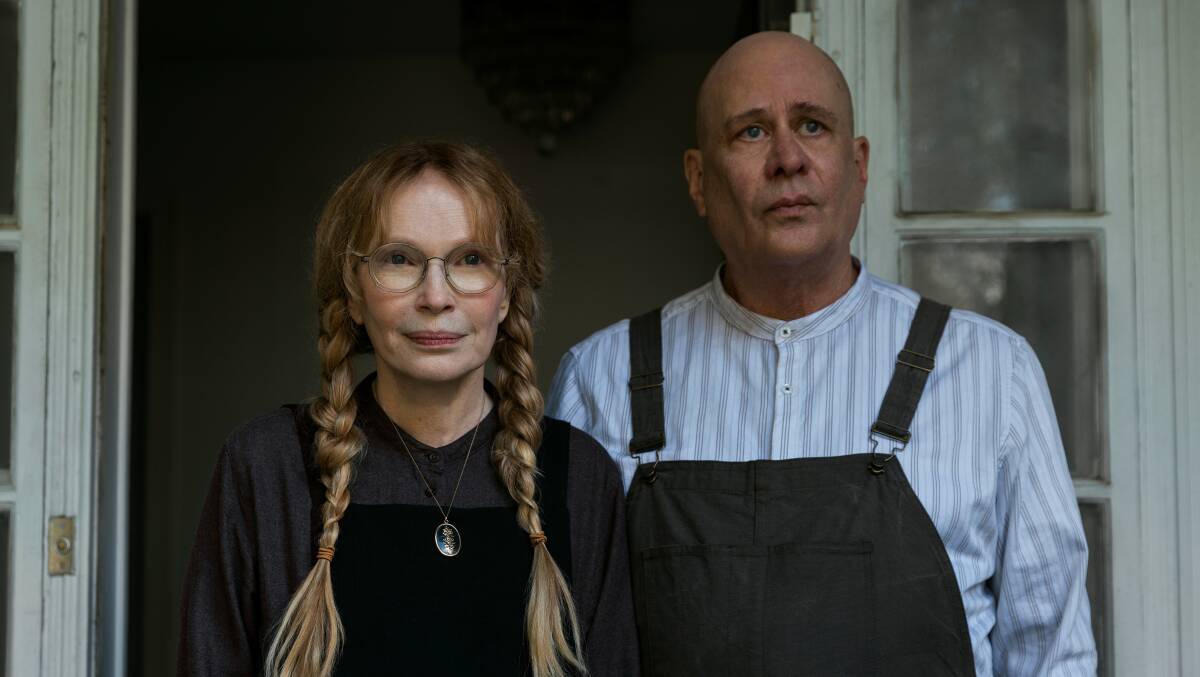 Mia Farrow and Terry Kinney (as Pearl and Jasper Winslow) join the accomplished cast. Picture by Eric Liebowitz/Netflix 
