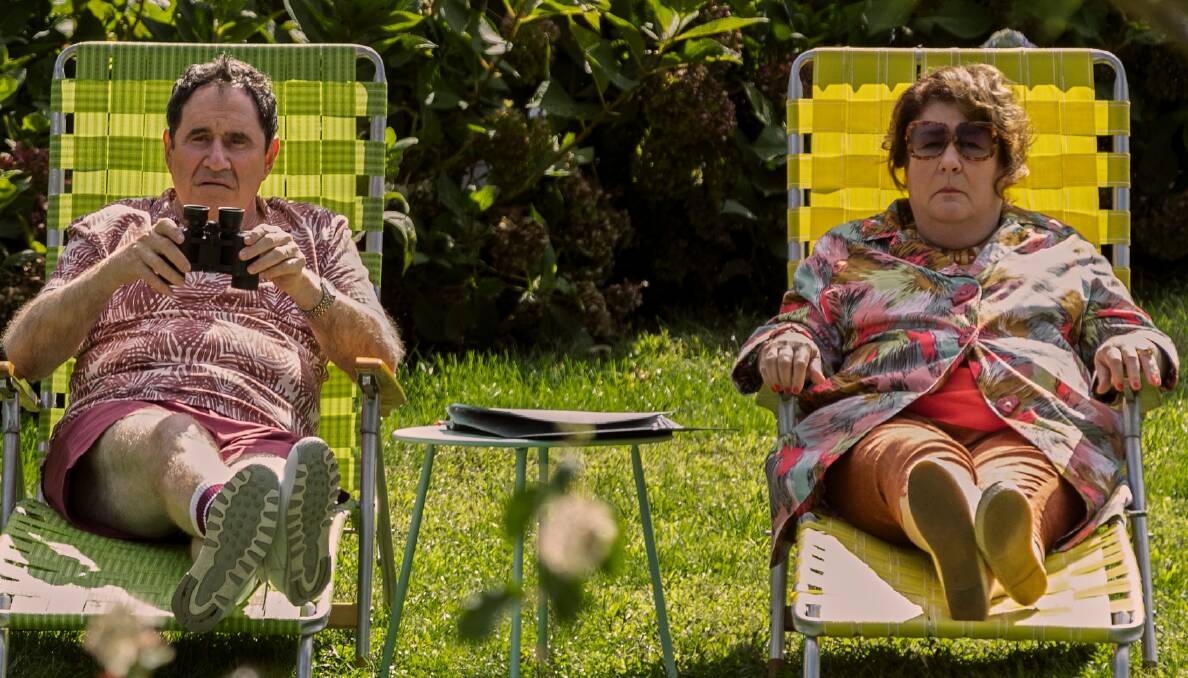 Richard Kind and Margo Martindale play nosey neighbours Mitch and Maureen. Picture by Eric Liebowitz/Netflix